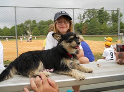 Libby enjoys a nice outing with her foster family!